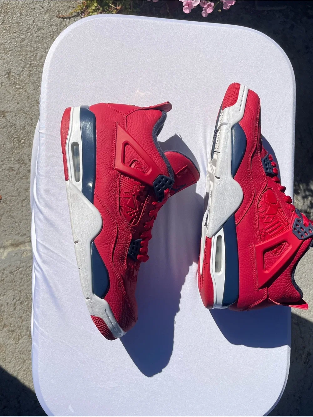 Air Jordan 4 FIBA Retro Red Sneakers Size 11 C11184-617 VNDS Extra Laces 🔥🔥